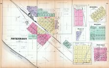 Nickerson, Dragoon, Aurora, Barclay, Arvonia, Craig City, Penfield, Kansas State Atlas 1887